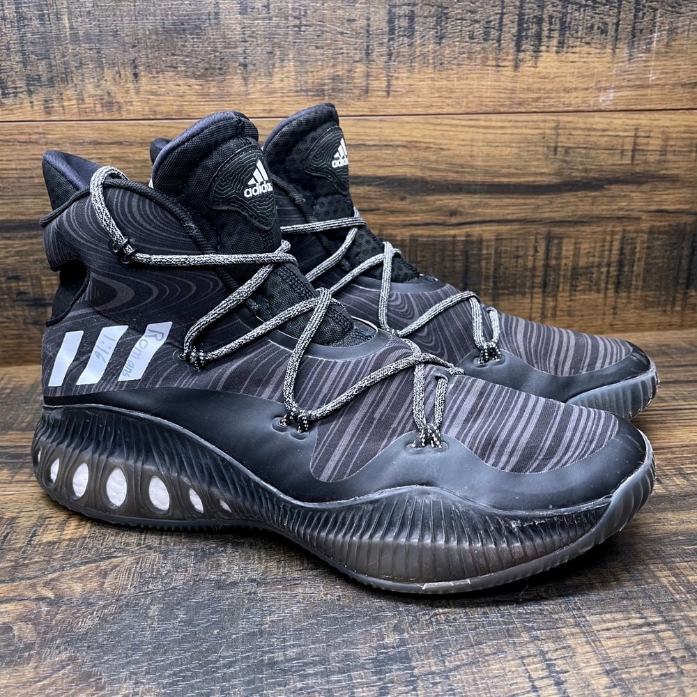 Adidas Crazy Explosive Black Hi Top Boost GEOFIT Basketball Shoes Mens Size 12